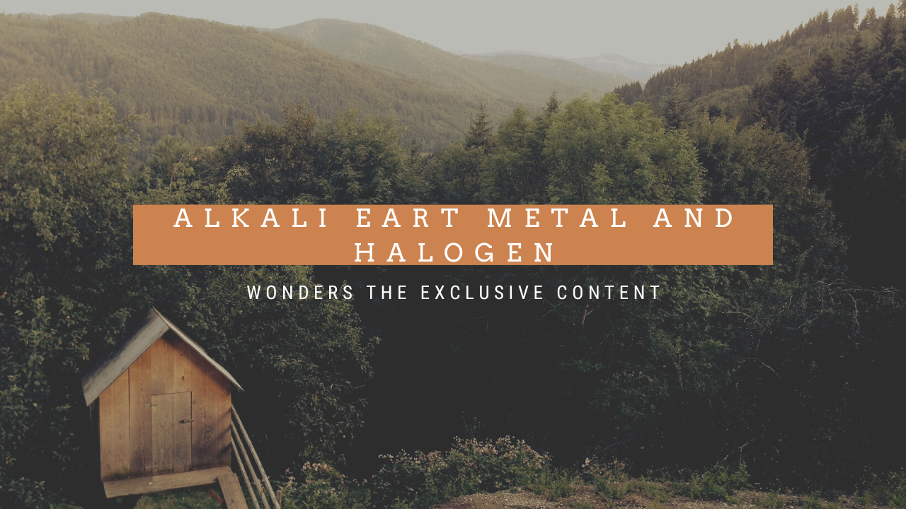 Dive into Halogen & Earth Alkali Metal 